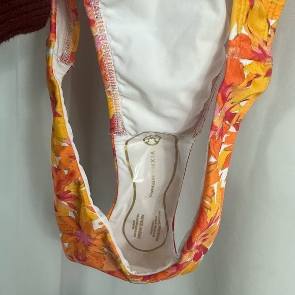 NWOT Vix Paula Hermanny lowana mustard giulia brazilian string bottom size M - Picture 8 of 8
